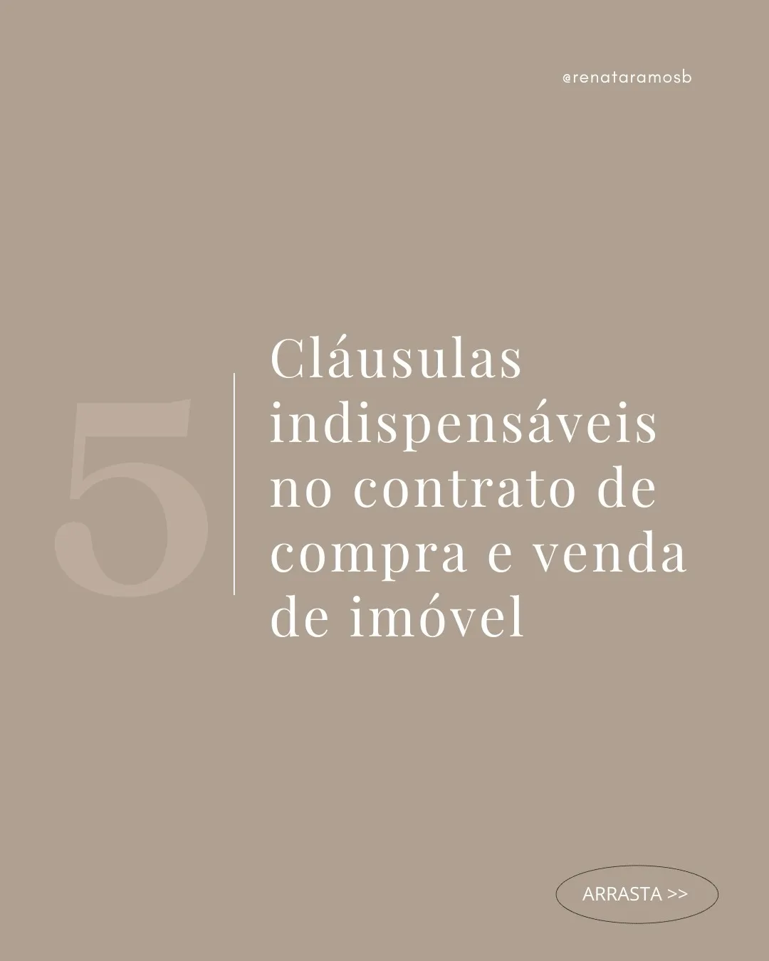 Capa com o título cinco cláusulas indispensáveis no contrato de compra e venda de imóvel